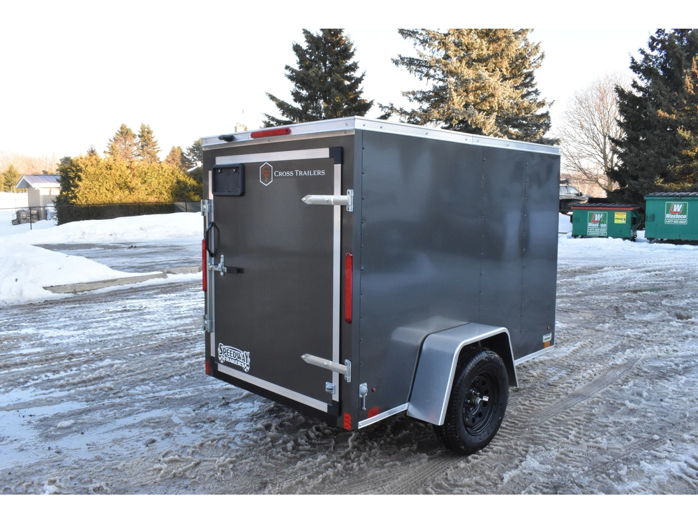 2026 Cross Painted Steel Enclosed (beta) 5' X 8' Single Axle alt