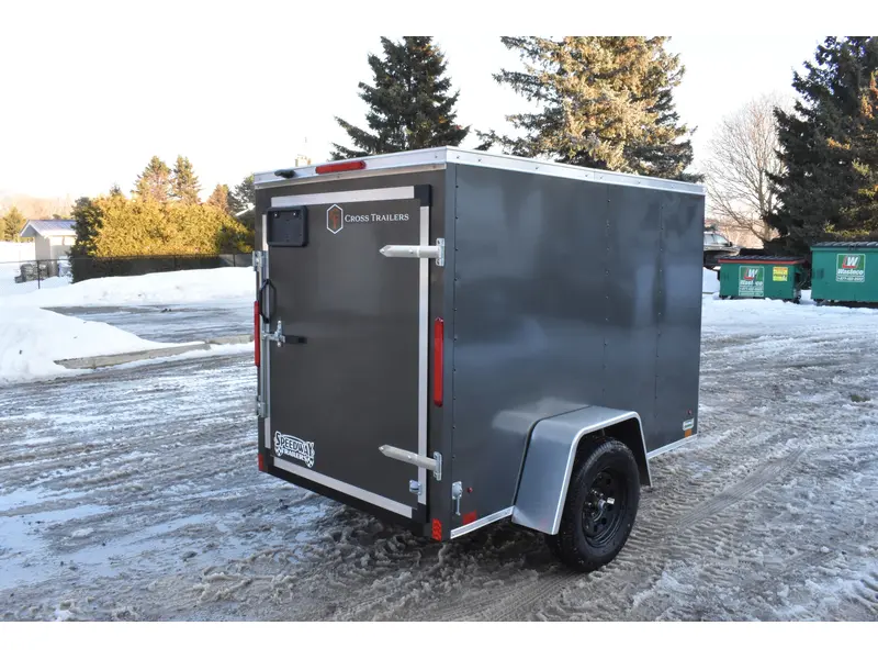 2026 Cross Painted Steel Enclosed (Beta) 5' x 8' Single Axle