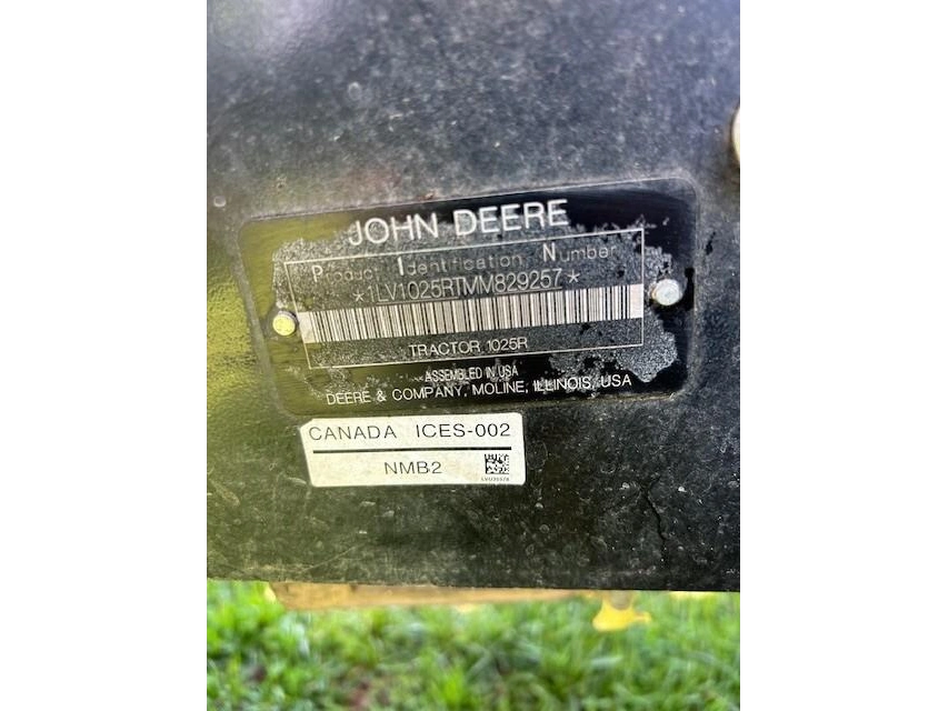 2021 John Deere 1025r alt
