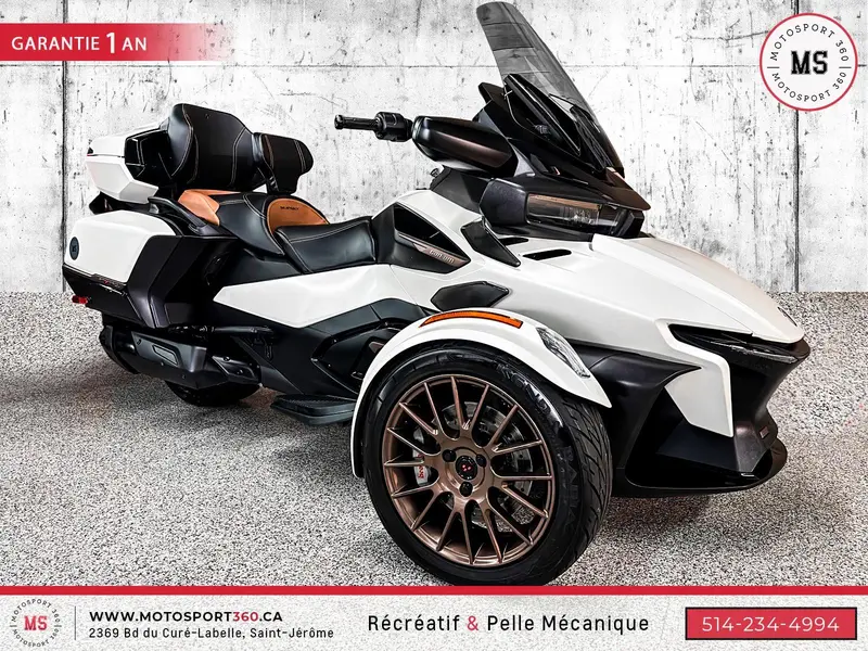 2024 Can-Am SPYDER RT LIMITED SEA TO SKY BLANC MAT ! thumbnail 2