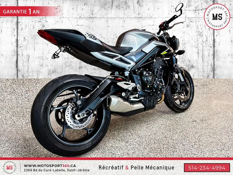 2022 Triumph STREET TRIPLE R 765 IMPECCABLE ! SUPER PRIX ! thumbnail 3