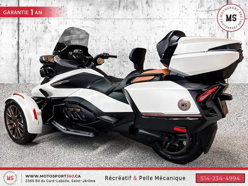 2024 Can-Am SPYDER RT LIMITED SEA TO SKY BLANC MAT ! thumbnail 7