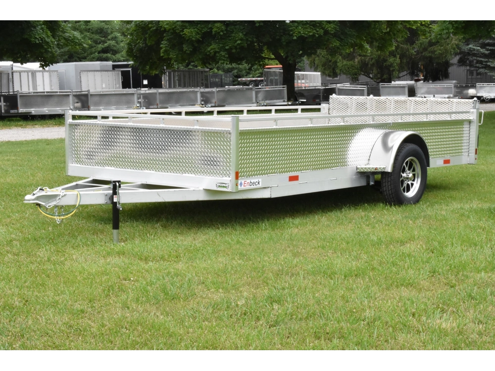 2026 Enbeck Aluminum Utility 7' X 14' Single Axle alt