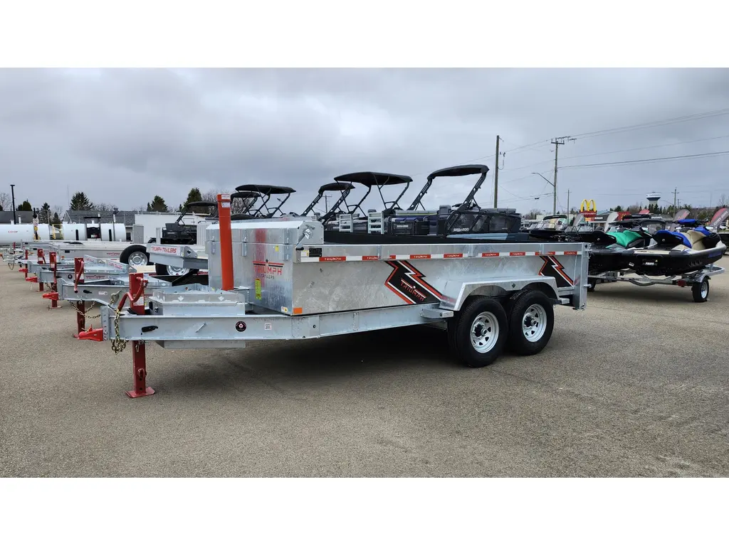 2026 Trailer-Shop GD6 - Galvanized Dump - 6 - TAE82x14 -70 D-series - INCL SPARE TIRE + LOADING RAMPS