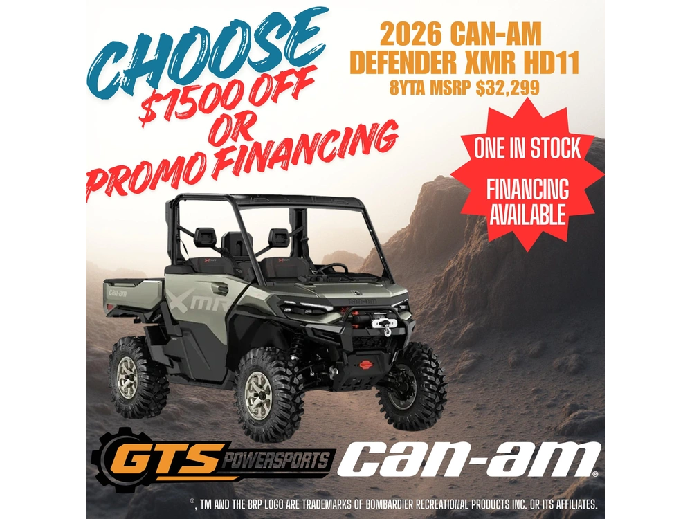 2026 Can-am 8yta Defender X Mr Hd11 With Half Doors alt