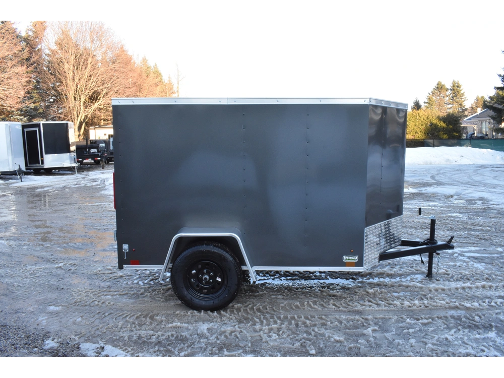2026 Cross Painted Steel Enclosed (beta) 5' X 8' Single Axle alt