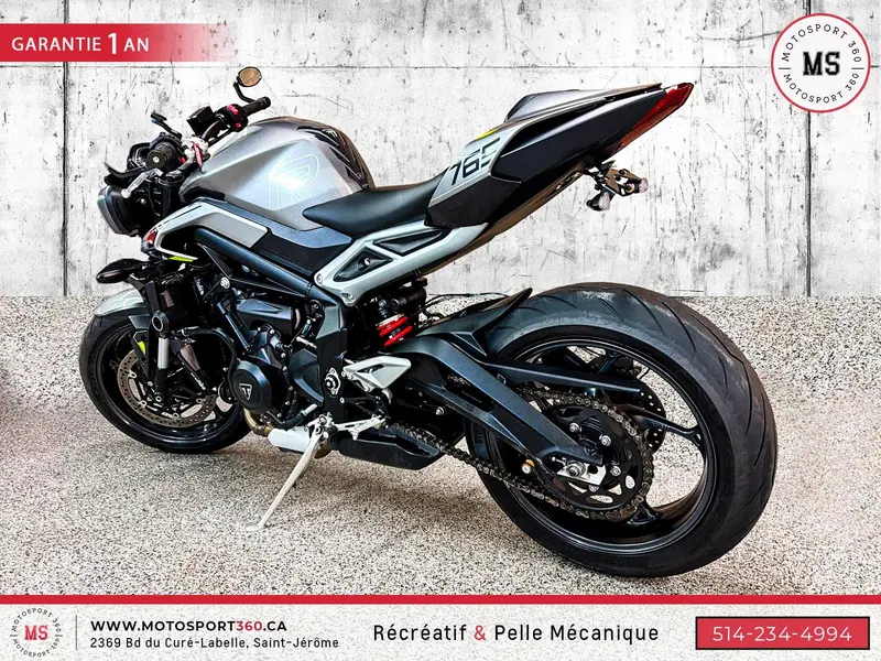 2022 Triumph STREET TRIPLE R 765 IMPECCABLE ! SUPER PRIX ! thumbnail 6