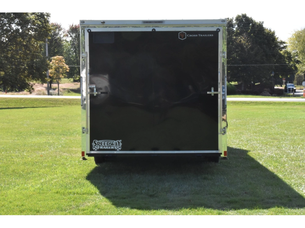 2026 Cross Painted Steel Enclosed (alpha) 8.5' X 24' Tandem Axle Car Hauler alt