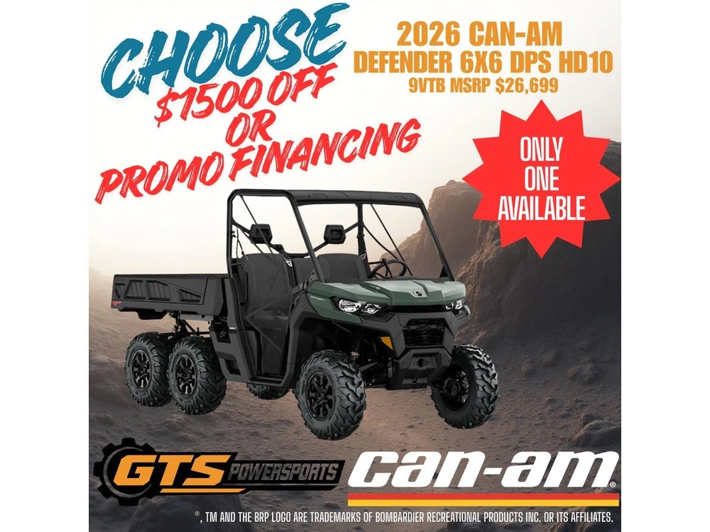 2026 Can-am 9vtb Defender 6x6 Dps Hd10 alt
