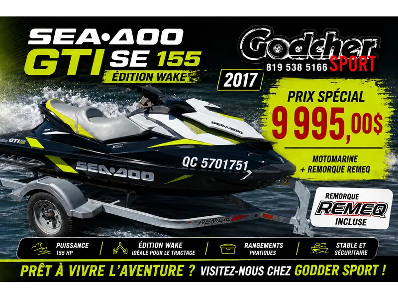 2017 Sea-doo/BRP GTI SE 155