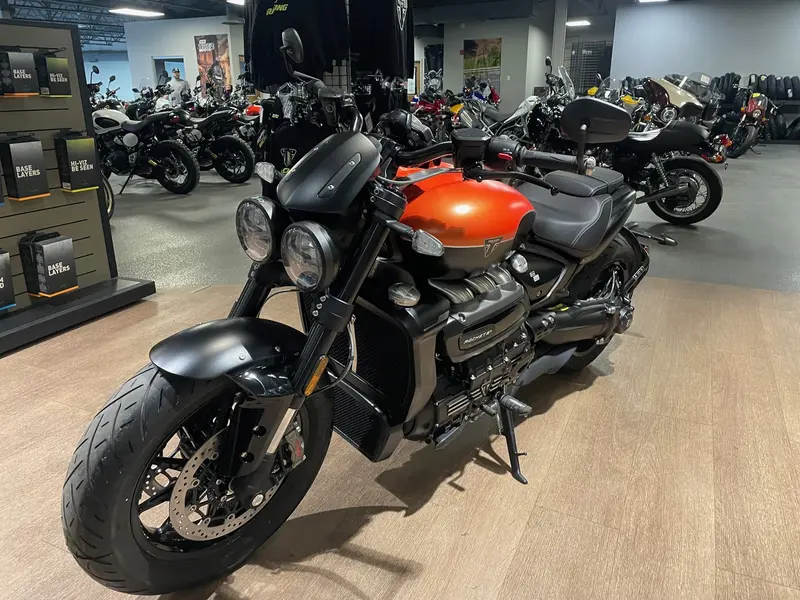 2026 Triumph ROCKET 3 STORM R - SATIN BAJA ORANGE / MATT BLACK thumbnail 5