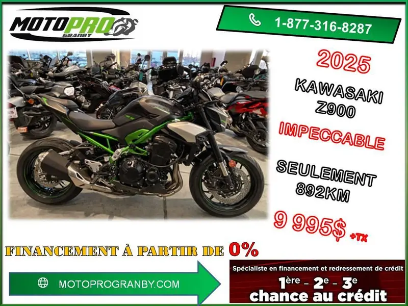 Kawasaki Z900 Abs Z900 Zr900 Z Zr 900 Bas Km Nouveau Modele !!! 2025 alt