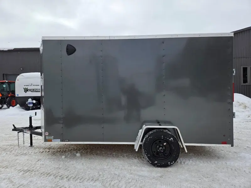 2026 Cross Painted Steel Enclosed (Beta) 6' x 12' Single Axle w/ Ramp