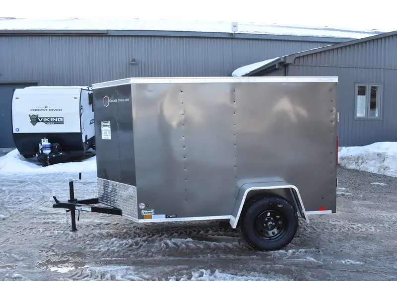 2026 Cross Painted Steel Enclosed (Beta) 5' x 8' Single Axle