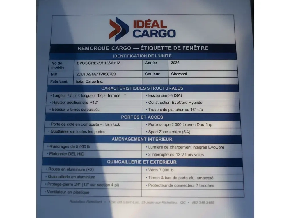Ideal Cargo Evocore-7.5 12sa+12 2026 alt