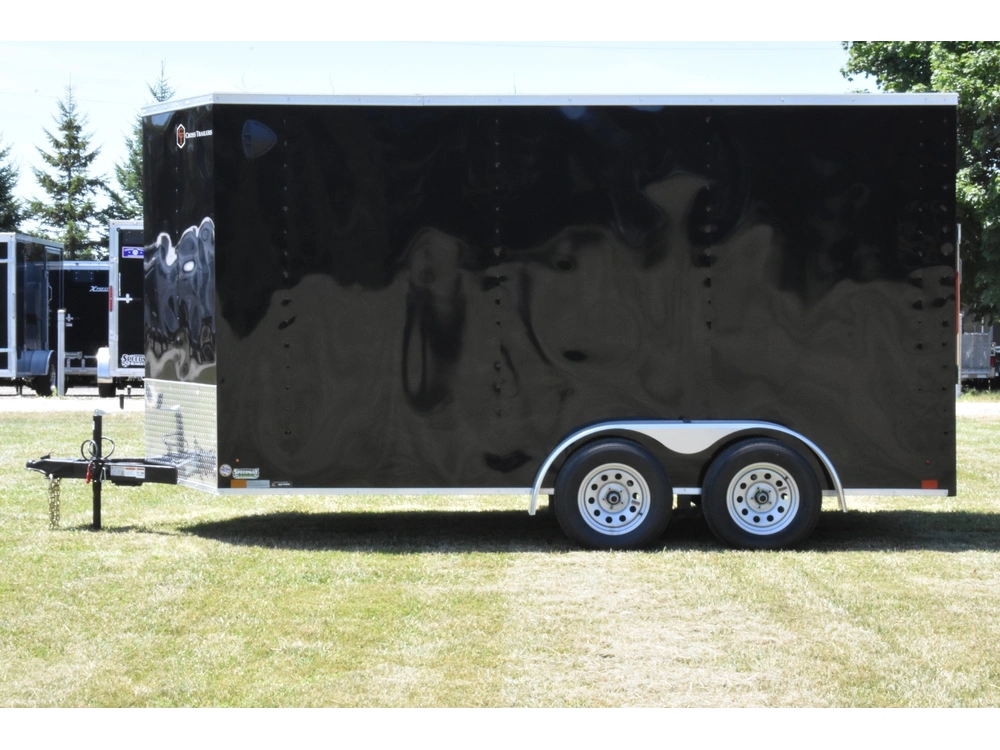 2025 Cross Painted Steel Enclosed (beta) 7' X 14' Tandem Axle W/ Ramp alt