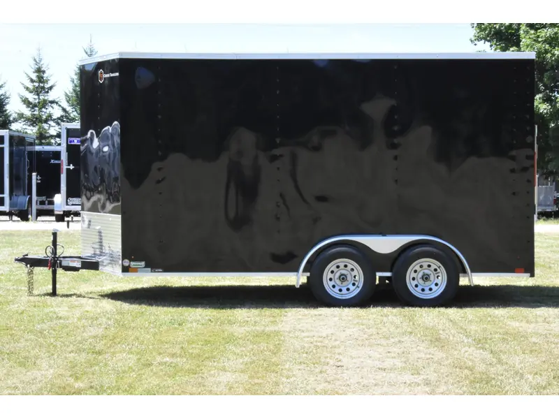 2025 Cross Painted Steel Enclosed (Beta) 7' x 14' Tandem Axle w/ Ramp