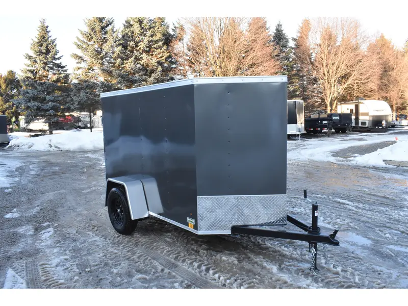2026 Cross Painted Steel Enclosed (Beta) 5' x 8' Single Axle