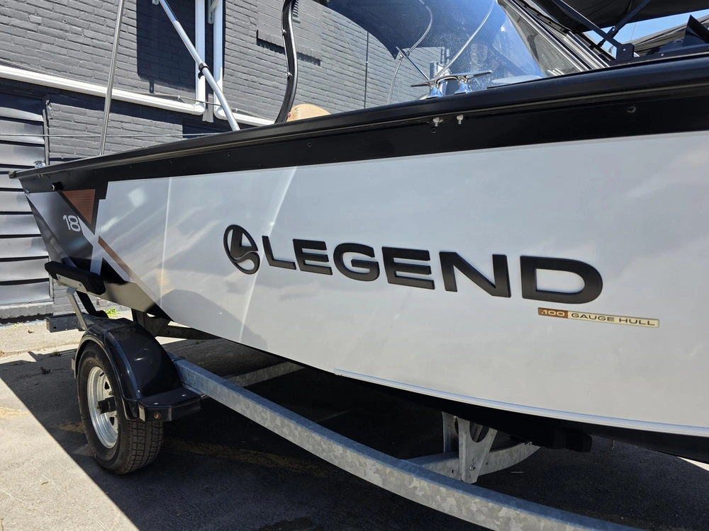 2024 Legend X18 W/ 90 Elpt 4s Merc, Galv Trailer & Bow To Stern Cover