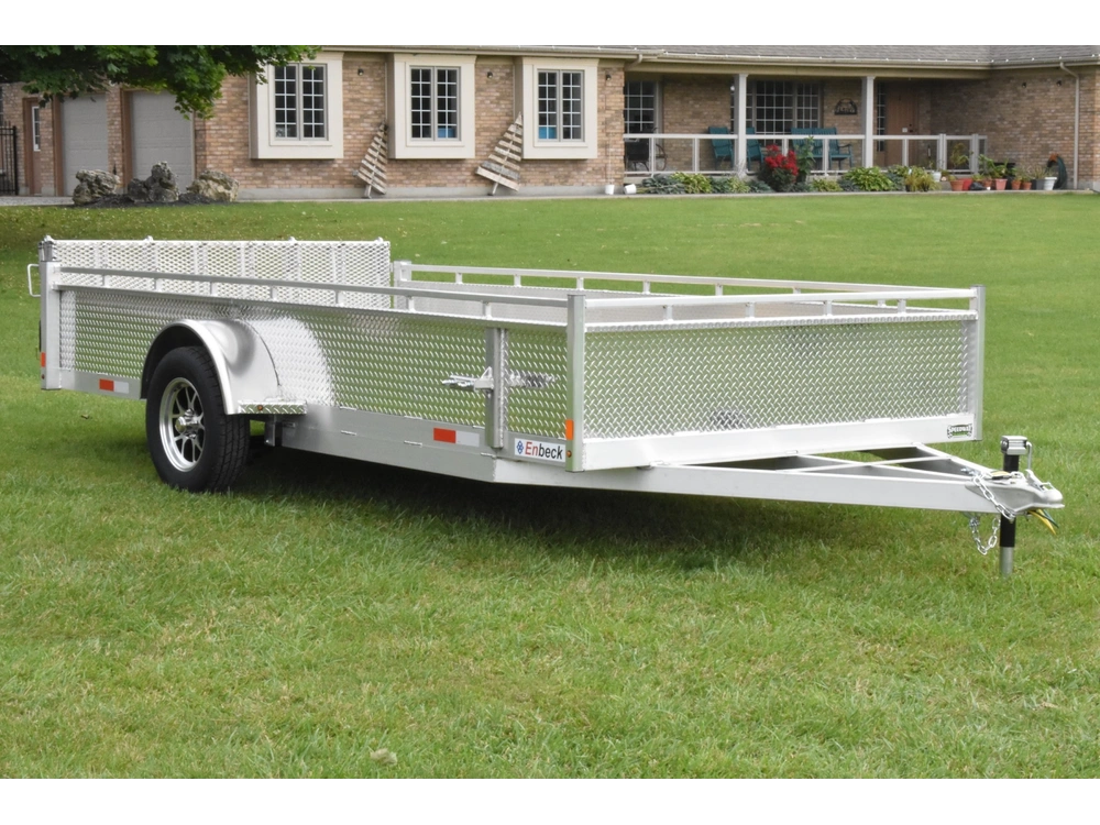 2026 Enbeck Aluminum Utility 7' X 14' Single Axle alt