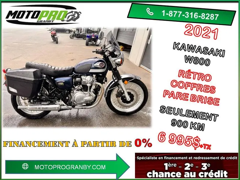 2021 Kawasaki W800 W 800 RETRO CLASSIQUE W800 IMPECCABLE