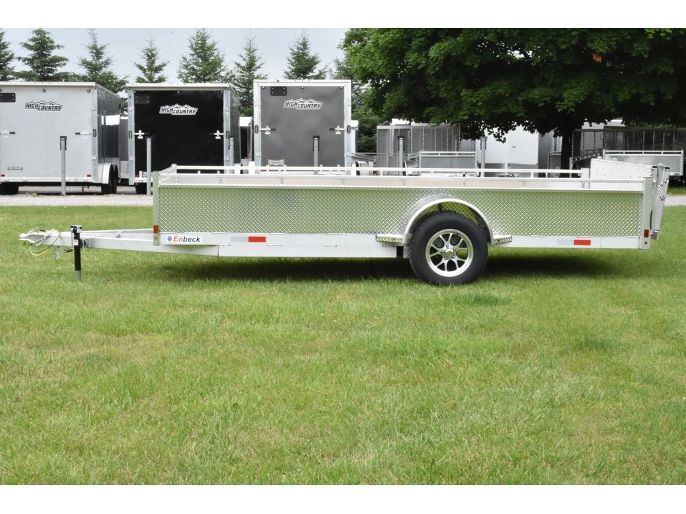 2026 Enbeck Aluminum Utility 7' X 14' Single Axle alt