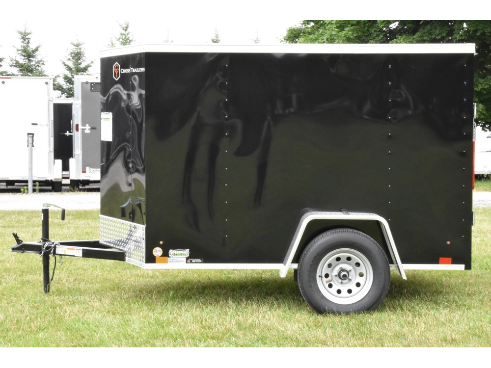 2026 Cross Painted Steel Enclosed (beta) 5' X 8' Single Axle alt