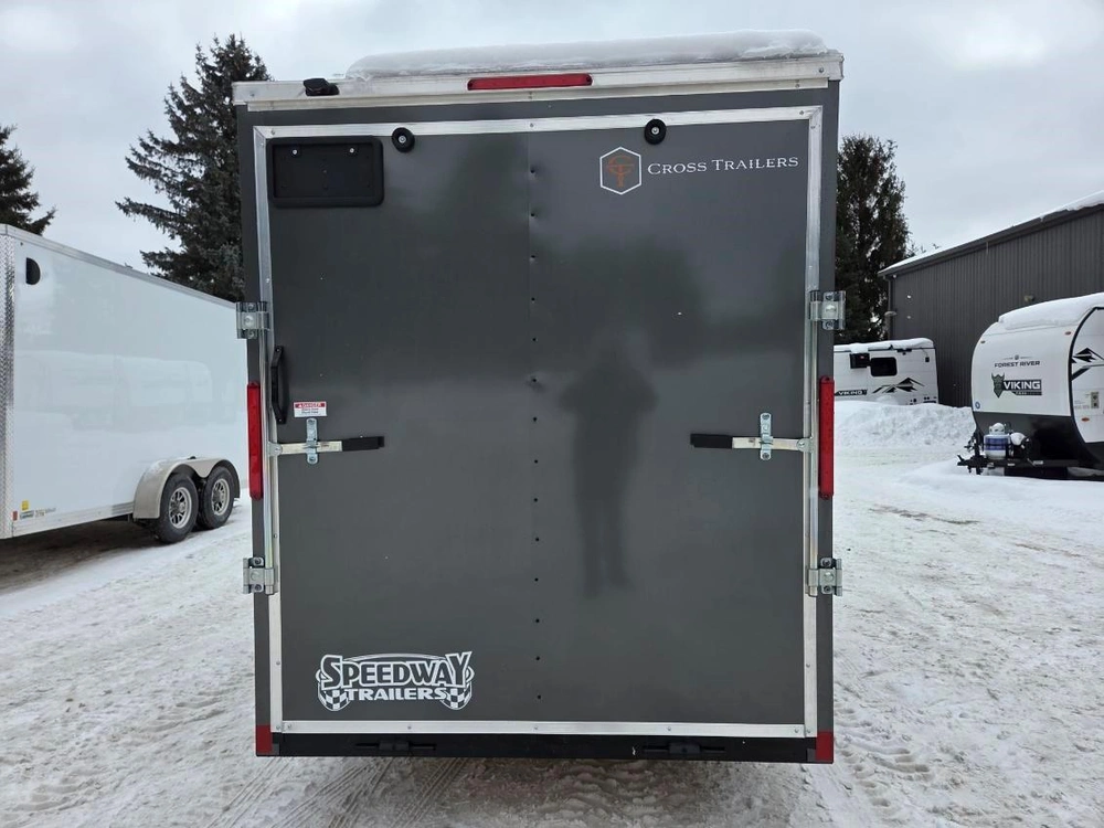 2026 Cross Painted Steel Enclosed (beta) 6' X 12' Single Axle W/ Ramp alt