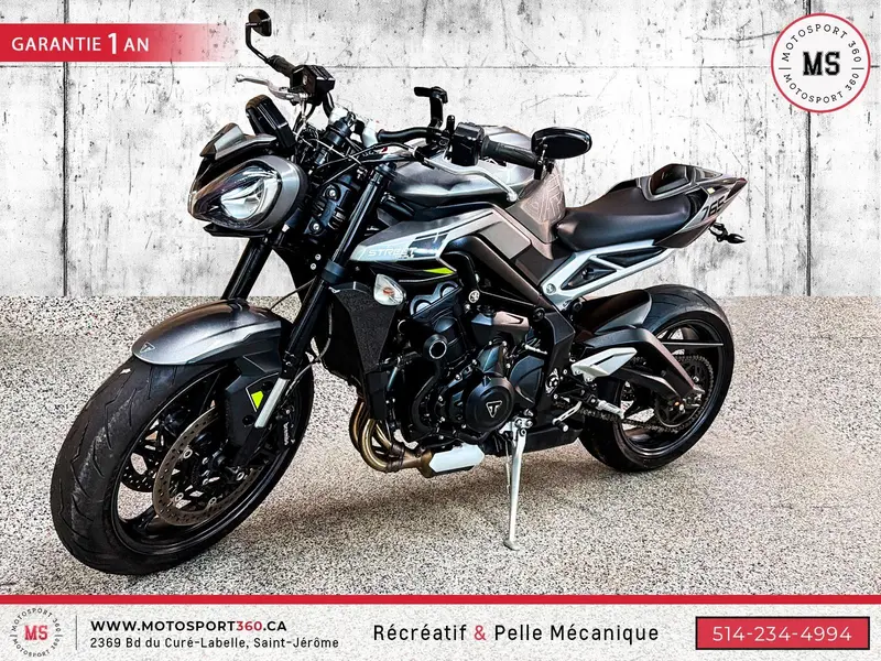2022 Triumph STREET TRIPLE R 765 IMPECCABLE ! SUPER PRIX ! thumbnail 5