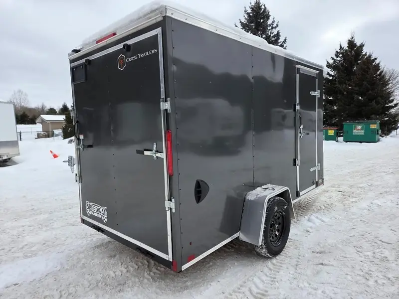 2026 Cross Painted Steel Enclosed (Beta) 6' x 12' Single Axle w/ Ramp