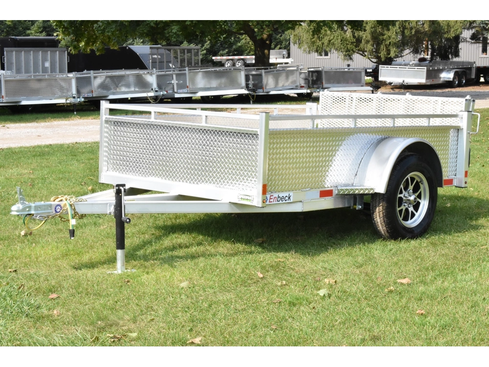 2026 Enbeck Aluminum Utility 5' X 8' Single Axle alt