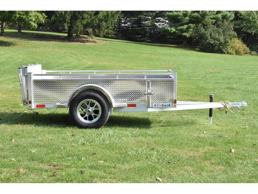 2026 Enbeck Aluminum Utility 5' X 8' Single Axle alt