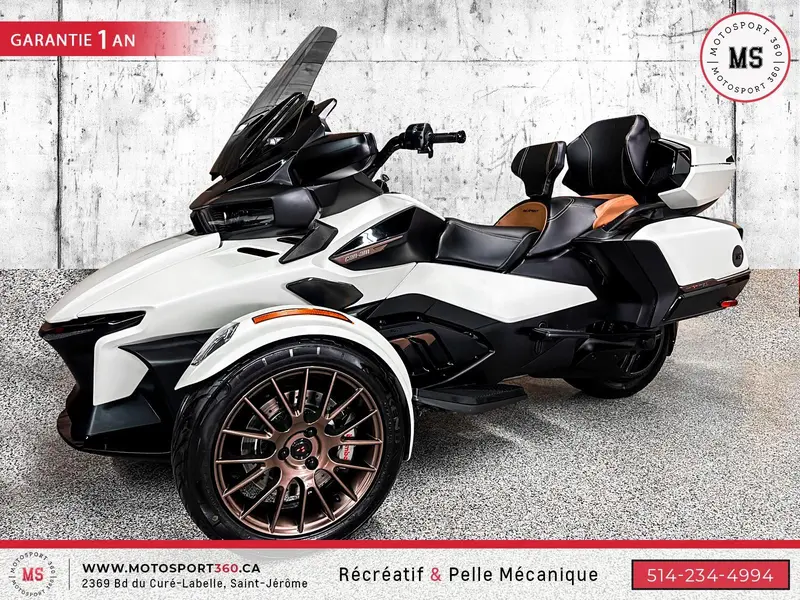 2024 Can-Am SPYDER RT LIMITED SEA TO SKY BLANC MAT ! thumbnail 6