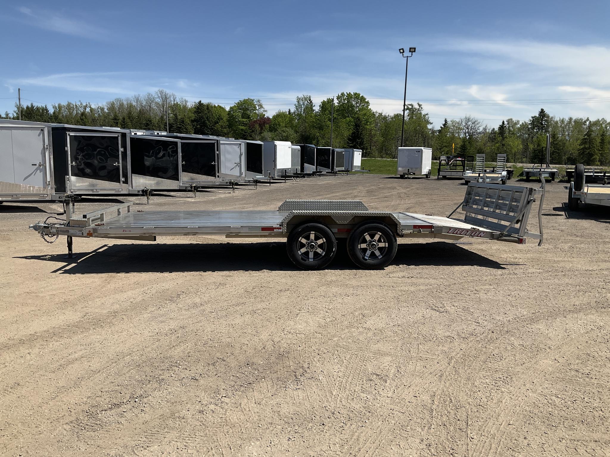 2014 Triton 81x20 All Aluminum 5 Ton Car/Equipment Trailer thumbnail 6
