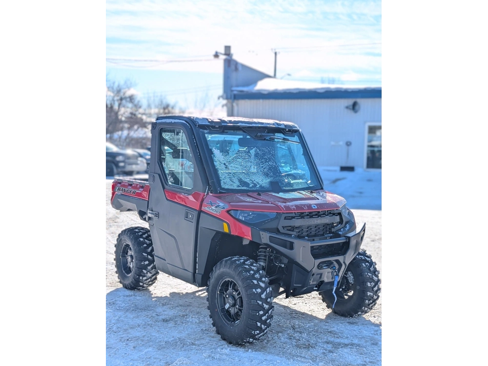 Polaris Ranger Xp 1000 Ns Premium Sunset Red 🎯 Utv Cabine Chauffé Climatisé Travail 4 Saisons Defender Limited Ranger Hd10 Premium 🟢 2026 alt