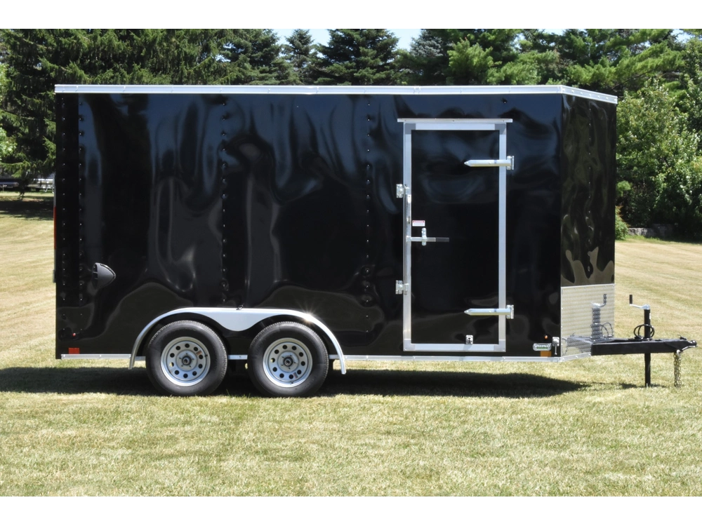 2025 Cross Painted Steel Enclosed (beta) 7' X 14' Tandem Axle W/ Ramp alt