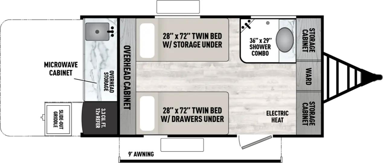 2025 Forest River (Travel Trailer) Viking 11000ROK Single Axle thumbnail 11