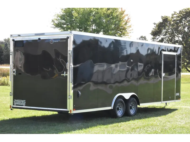 2026 Cross Painted Steel Enclosed (Alpha) 8.5' x 24' Tandem Axle Car Hauler
