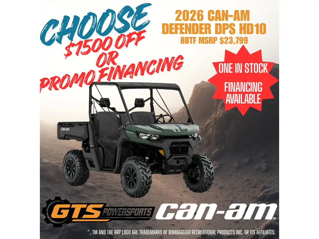 2026 Can-am 8btf Defender Dps Hd10 alt