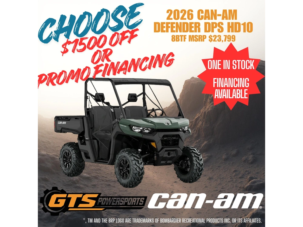 2026 Can-am 8btf Defender Dps Hd10 alt