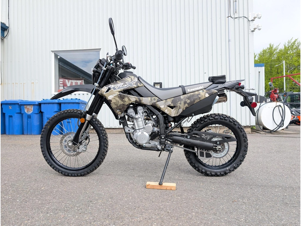Kawasaki Klx300 Semi-camo 🎯 Moto Double Usage Route Sentier Crf300l Drz400 Wr250r Dual Sport Plaquée 🟢 2026 alt