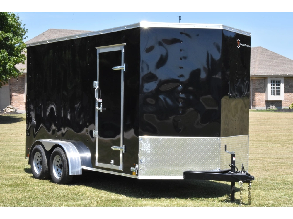 2025 Cross Painted Steel Enclosed (beta) 7' X 14' Tandem Axle W/ Ramp alt