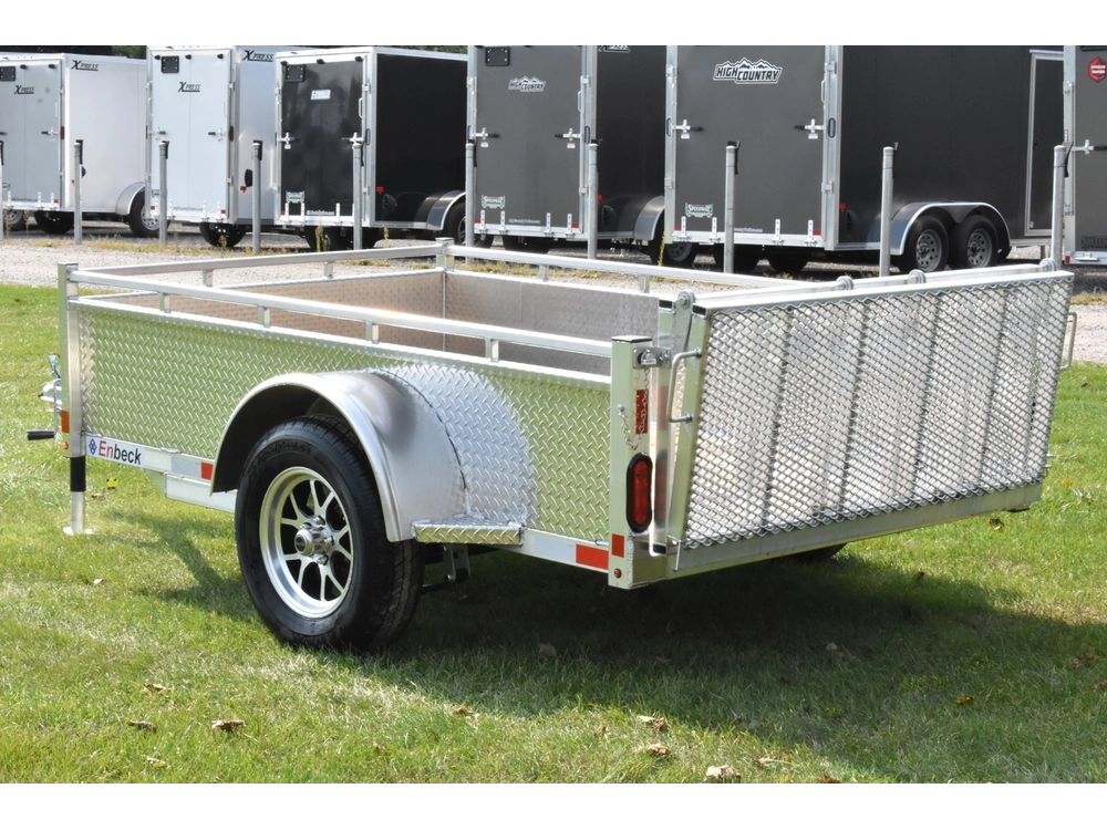 2026 Enbeck Aluminum Utility 5' X 8' Single Axle alt