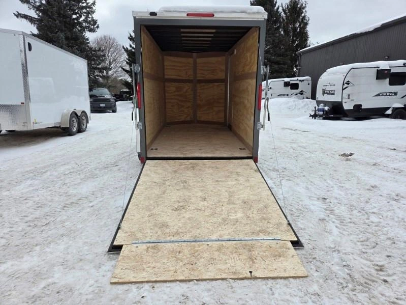 2026 Cross Painted Steel Enclosed (beta) 6' X 12' Single Axle W/ Ramp alt