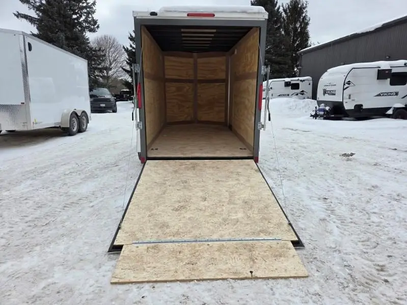 2026 Cross Painted Steel Enclosed (Beta) 6' x 12' Single Axle w/ Ramp