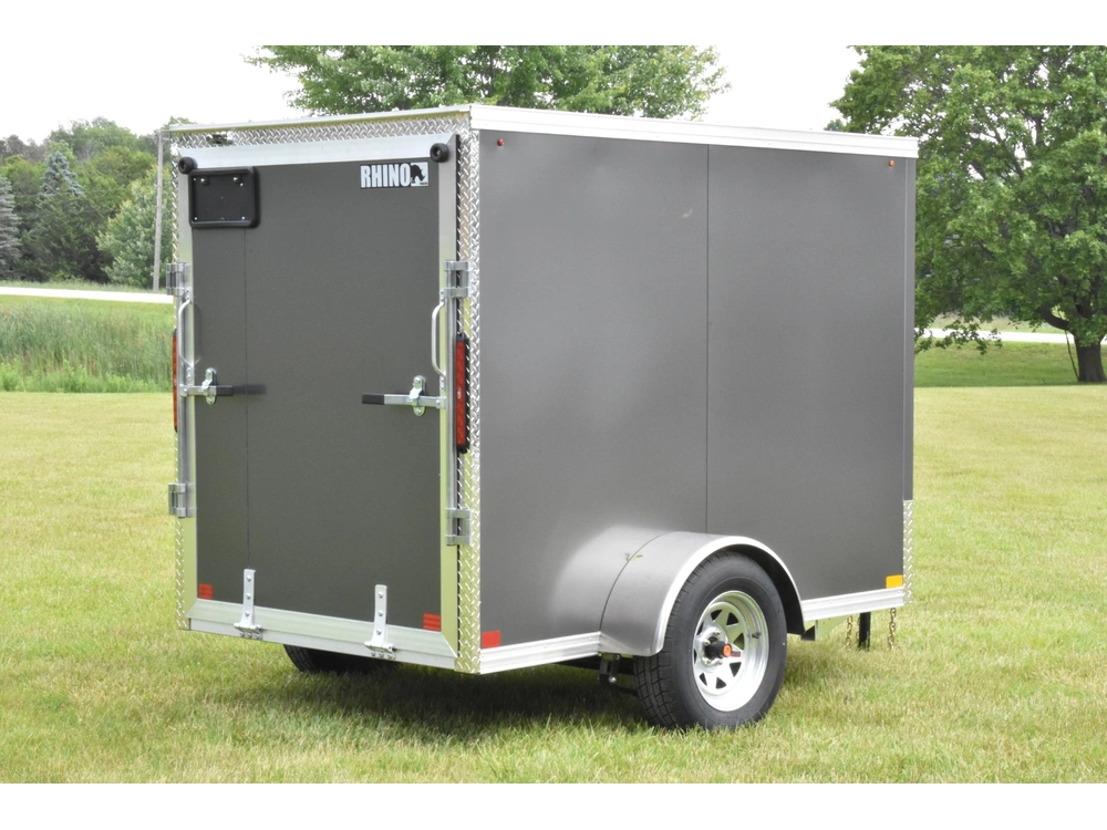 2026 Rhino Galvanized Enclosed 5' X 8' Sa Ramp alt