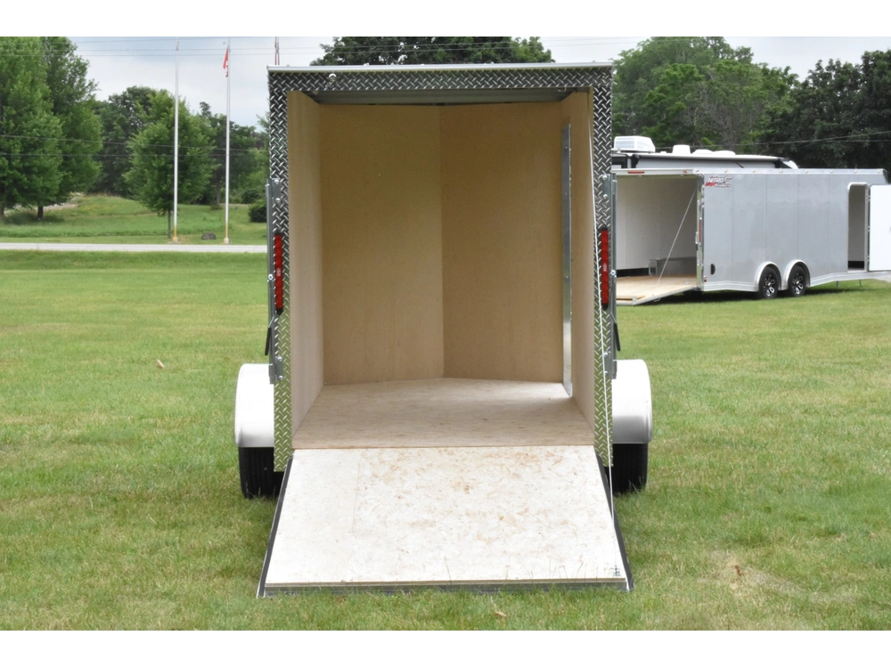 2026 Rhino Galvanized Enclosed 5' X 10' Single Axle W/ Ramp alt