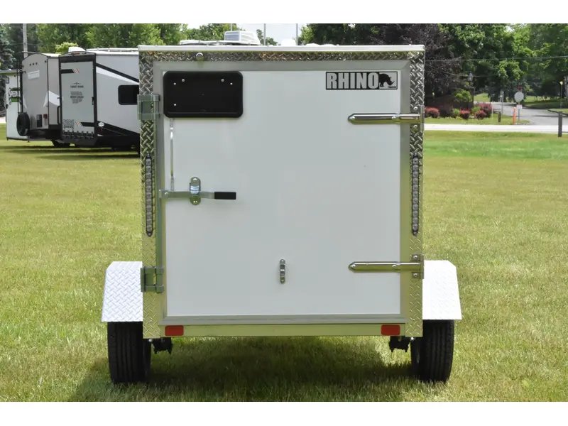 2026 Rhino Galvanized Enclosed 4' x 6' Single Axle