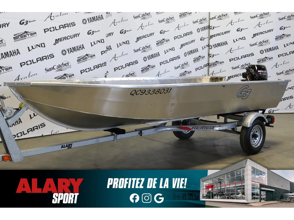 2024 G3 Boats V14lt + Mercury 9.9eh alt