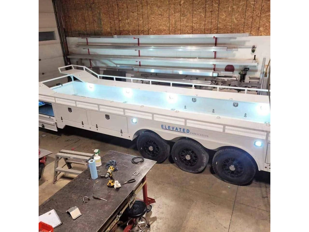 2025 Elevation Fab Tri Axel Race Trailer alt